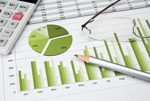 Photo of a business chart